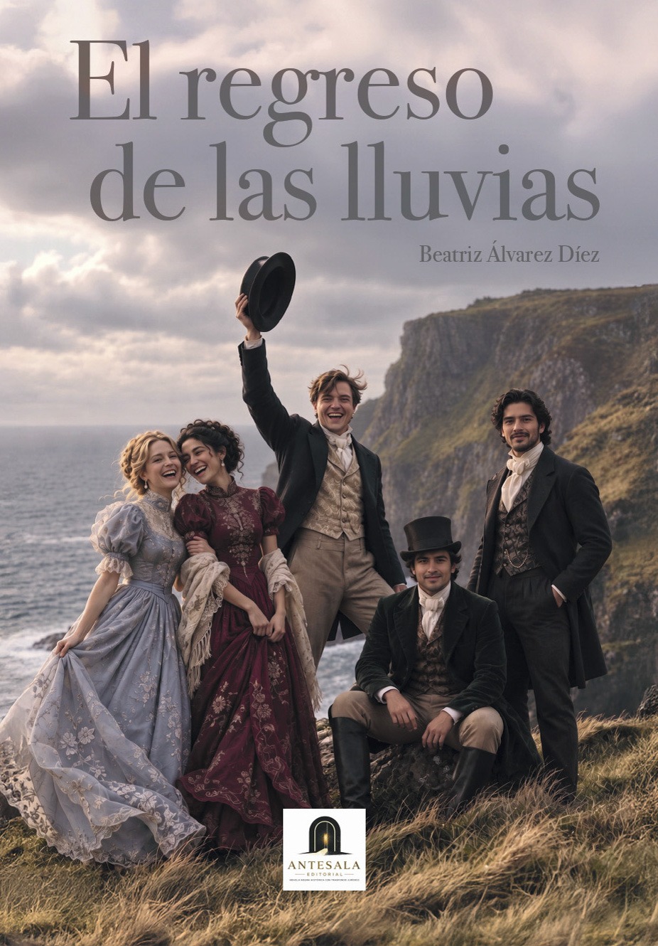 Portada de El regreso de las lluvias, novela de amor y amistad publicada por Antesala Editorial